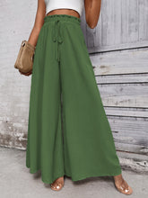 Load image into Gallery viewer, Wide Leg Pants | Tied High Waist Wide Leg Pants