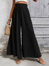 Load image into Gallery viewer, Wide Leg Pants | Tied High Waist Wide Leg Pants