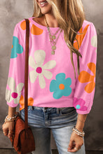 Load image into Gallery viewer, Rose Cute Flower Print Bracelet Sleeve Top | Tops/Tops & Tees