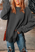 Load image into Gallery viewer, Womens Long Sleeve Blouse | Dropped Shoulder Round Neck Blouse | Tops/Sweatshirts & Hoodies