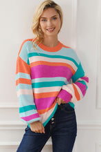 Load image into Gallery viewer, Striped Long Sleeve Knit Top