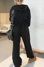 Load image into Gallery viewer, Drawstring Jumpsuit | Full Size Long Sleeve Jumpsuit