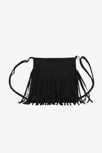 Load image into Gallery viewer, Leather Fringe Sling Cross Body Bag