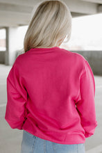 Load image into Gallery viewer, Graphic Sweatshirt | Strawberry Pink Double Heart Patch