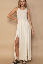 Load image into Gallery viewer, Maxi Dress | Sleeveless Back Zipper Front Slit Maxi Dress