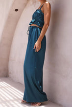 Load image into Gallery viewer, Wide Leg Pants Set | Ruffled Sleeveless Top and Pants