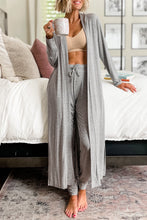 Load image into Gallery viewer, Split Long Cardigan Lounge Wear with Skinny Pants