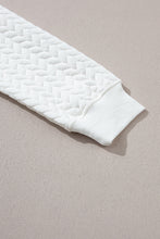 Load image into Gallery viewer, Pullover Sweatshirt | White XOXO Glitter Chenille Cable Knit