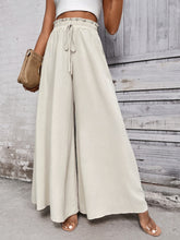 Load image into Gallery viewer, Wide Leg Pants | Tied High Waist Wide Leg Pants