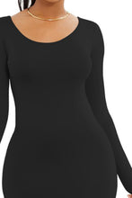 Load image into Gallery viewer, Maxi Wrap Dress | Round Neck Long Sleeve Dress