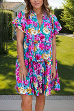 Load image into Gallery viewer, Mini Dress | Ruffled Short Sleeve Dress