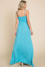 Load image into Gallery viewer, Turquoise Maxi Dress with Pockets