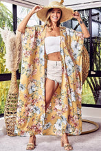 Load image into Gallery viewer, Floral Longline Cardigan | Side Slit