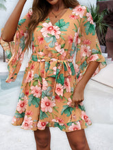 Load image into Gallery viewer, Mini Dress | Ruffled Printed Mini Dress