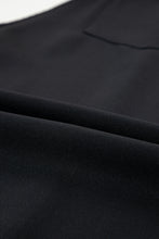 Load image into Gallery viewer, Black Solid Buttoned Straps Plus Size Overall Dress | Plus Size/Plus Size Dresses/Plus Size Mini Dresses