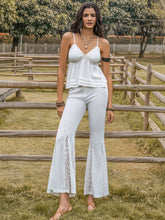 Load image into Gallery viewer, White Cami Top | Peplum V-Neck Cami