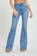 Load image into Gallery viewer, RISEN Bootcut Jeans | High Rise Raw Cut Hem Jean