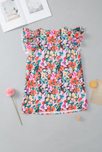 Load image into Gallery viewer, Multicolour Tiered Ruffled Sleeve Floral Blouse | Tops/Blouses & Shirts