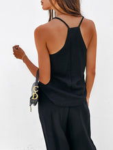 Load image into Gallery viewer, Womens Pants Set-Spaghetti Strap Cami and Wide Leg Pants Set | jumpsuit