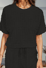 Load image into Gallery viewer, Round Neck Short Sleeve T-Shirt and Shorts Set