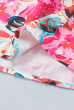 Load image into Gallery viewer, Rose Ruffle Flutter Sleeve Floral Print Blouse | Tops/Blouses & Shirts