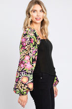 Load image into Gallery viewer, Womens Floral Blouse | ODDI Full Size Floral Balloon Sleeve Blouse | Tops/Blouses & Shirts