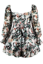 Load image into Gallery viewer, Romper | Floral Sweetheart Neck Romper