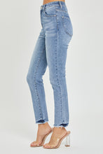 Load image into Gallery viewer, RISEN Full Size High Rise Frayed Hem Skinny Jeans | Blue Jeans