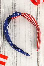 Load image into Gallery viewer, Multicolor American Flag Bow Knot Wide Headband | Accessories/Headwear