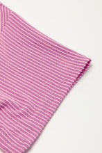 Load image into Gallery viewer, Phalaenopsis Ribbed Textured Knit Loose Fit Tee and Shorts Set | Two Piece Sets/Short Sets