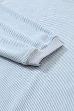 Load image into Gallery viewer, Grey Oversized Sweatshirt | Ribbed Corded Oversized Top