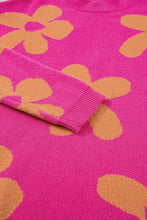 Load image into Gallery viewer, Flower Sweater | Round Neck Long Sleeve Sweater