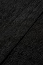 Load image into Gallery viewer, Black Tank Top | Black Lattice Split Neck Tank Top