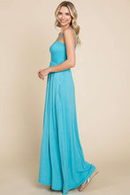 Load image into Gallery viewer, Turquoise Maxi Dress with Pockets