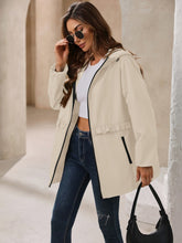 Load image into Gallery viewer, Zip Up Long Sleeve Hooded Jacket