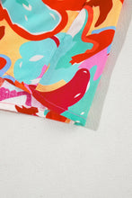 Load image into Gallery viewer, Printed Blouse | Tie Neck Half Sleeve Top