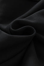 Load image into Gallery viewer, Black Exposed Seam Drop Shoulder Slit High Low Hem Sweatshirt | Tops/Sweatshirts & Hoodies