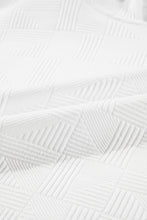 Load image into Gallery viewer, Hoodie Shorts Set | White Textured Cropped Activewear