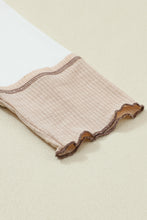 Load image into Gallery viewer, Multicolor Hoodie | Colorblock Seamed Ribbed Henley