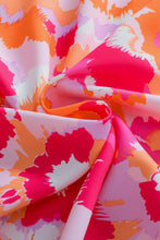 Load image into Gallery viewer, Summer Blouse | Rose Red Abstract Print V Neck Top