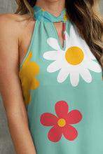 Load image into Gallery viewer, Womens Tank Top | Flower Grecian Neck Tank | Tops/Blouses & Shirts