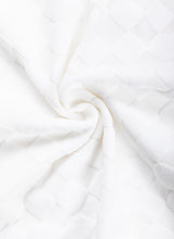 Load image into Gallery viewer, Patchwork Plaid Top | White Exposed Seam V Neck Loose Blouse