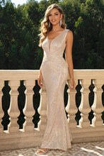 Load image into Gallery viewer, Formal Gown | Crisscross Detail Sleeveless Dress