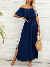 Load image into Gallery viewer, Maxi Dress | Off-Shoulder Slit Long Dress