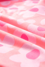 Load image into Gallery viewer, Pink Flower Print Short Sleeve Shirt Pajamas Set | Loungewear & Sleepwear/Sleepwear