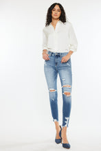 Load image into Gallery viewer, High Rise Frayed Ankle Skinny Jeans