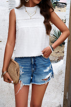 Load image into Gallery viewer, Womens Tank Top | Swiss Dot Round Neck Tank | top