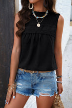 Load image into Gallery viewer, Womens Tank Top | Swiss Dot Round Neck Tank | top