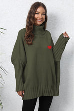 Load image into Gallery viewer, Turtle Neck Long Sleeve Ribbed Sweater