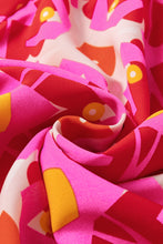 Load image into Gallery viewer, Maxi Dress | Strawberry Pink Geo Print V-neck Dress